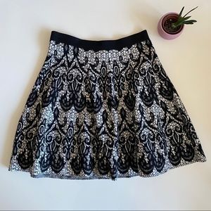 Cynthia Rowley A-Line Short Lace Winter Skirt